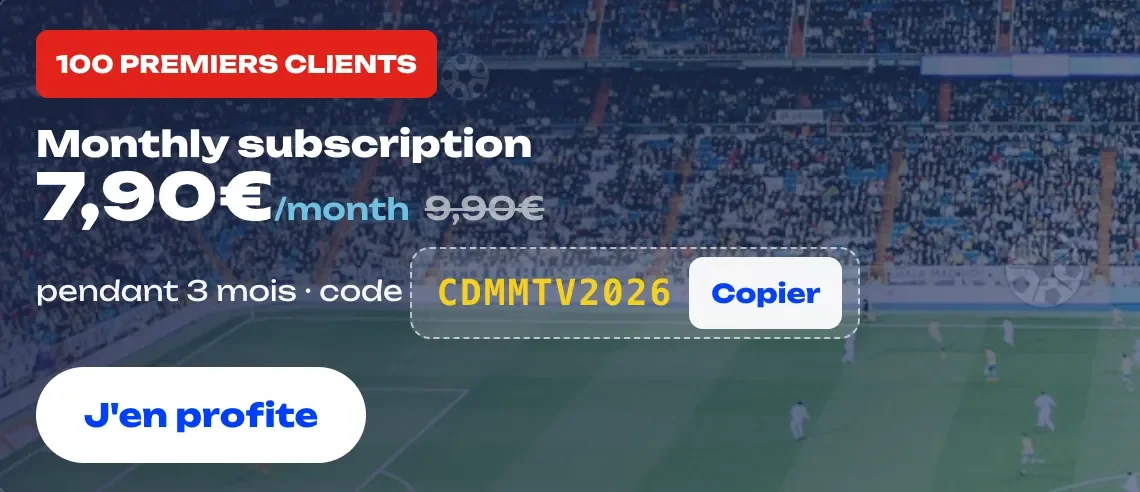 Preuve du coupon - Mondial TV - Mondial TV [[abonnement mensuel]] à 7,90€ pendant 3 mois