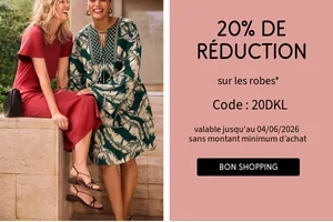 20% de réduction sur toutes les robes 💃