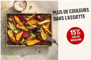 15% de rabais sur les bouillons & de l’énergie à la louche