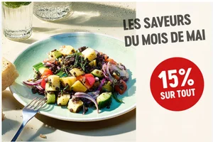 15% sur tout – pour savourer léger & frais!