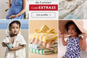 Exceptionnel 🤩 -15% SUPP. sur TOUT* dès 5 articles !