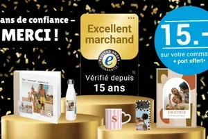 Merci de votre confiance! Votre remise de 15.- + frais de port offerts 🎁