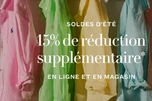 Offre à durée limitée – 15 % de réduction supplémentaire 