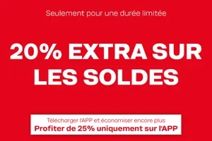 25% extra sur les soldes 🔥