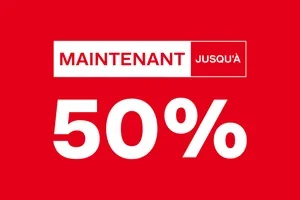 Trouvez votre pointure: jusqu'à 50% 🔥
