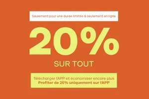 Maintenant: 25% sur TOUT 🔥