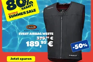 50% reduziert → Held Airbag Weste