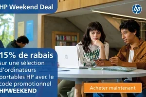 Offre Weekend: 15% de réduction sur une sélection d'ordinateurs portables HP 💻