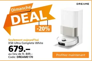 Aujourd'hui seulement : 20% de réduction sur les robots aspirateurs Dreame😍