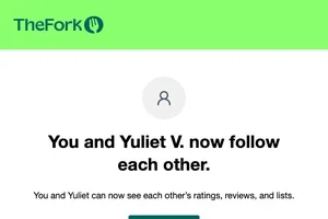 Yuliet V. is now following you on TheFork!