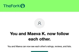 Maeva K. is now following you on TheFork!
