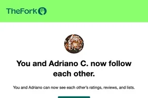Adriano C. is now following you on TheFork!