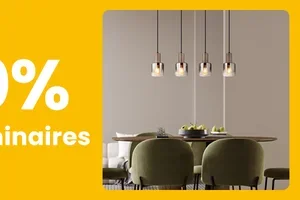 Aujourd'hui SEULEMENT : -30% sur les luminaires