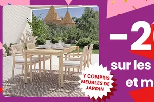 -20% sur les meubles et matelas y compris le jardin