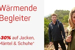 Wärmende Begleiter 🧥 -30% auf Jacken, Mäntel und Schuhe