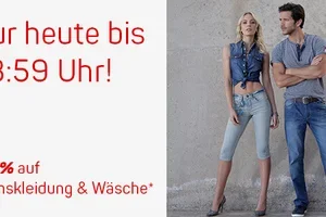 -40% auf Jeanskleidung & Wäsche – Nur heute bis 23:59 Uhr!