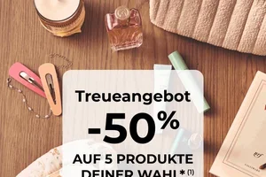 Exklusiv für Abonnentinnen 🤫 -50% auf 5 Produkte deiner Wahl