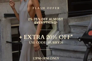 Extra 20% off is LIVE