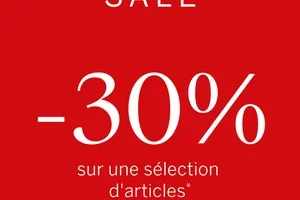 -30% sur une sélection d'articles