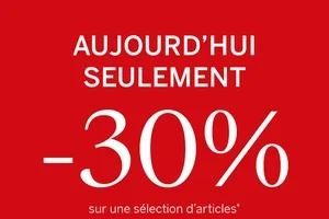 Seulement aujourd’hui: profite de 30% de réduction*