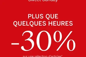 Plus que quelques heures: -30% sur une sélection d’articles*