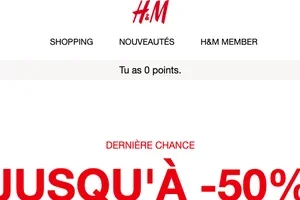Dernière chance: jusqu'à -50%