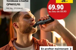 Aujourd'hui seulement : 22% de réduction sur la Philips Tondeuse à barbe