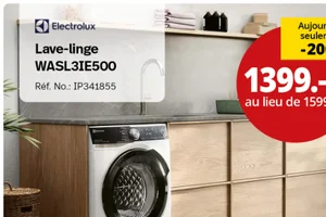 Aujourd’hui seulement : CHF 200.– de rabais sur Electrolux 💰