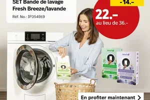Aujourd’hui seulement : set Washo à seulement CHF 22.–