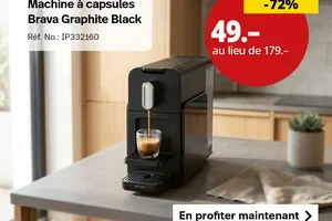 Aujourd'hui seulement : 72% de réduction sur la machine à capsules Delizio ☕