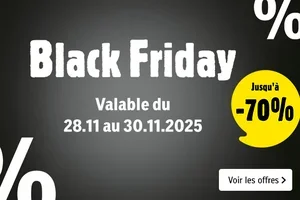 🔥🖤 Black Friday: jusqu'à 70% de réduction