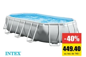 -40% sur les piscines Intex Prism Frame 💦