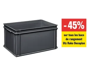 -45% sur tous les bacs Utz Rako Oecoplan