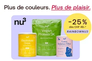 nu3 🌈 Des couleurs dans votre quotidien  et -25 %