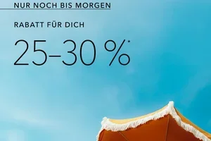 Denk dran: 25–30 % Rabatt!