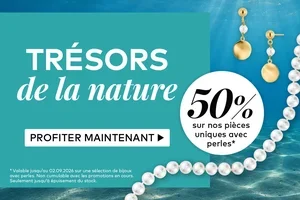 50% de réduction sur les bijoux avec perles ‒ Découvrez les incontournables