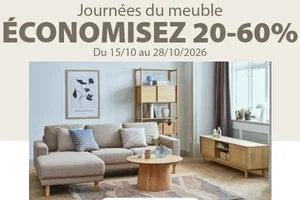 Économisez 20-60% sur de nombreux meubles d'intérieur 🤩