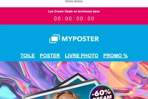 💫 Jusqu'à dimanche : jusqu'à -60 % sur la déco murale et -30 % sur les livres photo