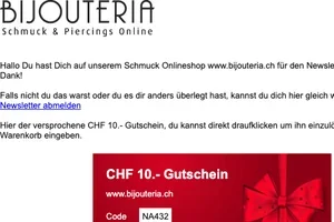 Code für Newsletter-Anmeldung