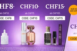 Höherer Rabatt in der App: CHF 19* ab CHF 129 😍