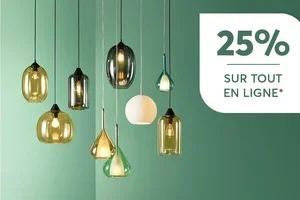 25% de rabais sur tout en ligne !
