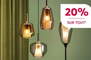 20% de rabais sur tout l'assortiment