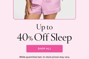 Inside: Up to 40% Off Sleep