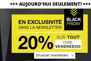 Dernier jour pour 20 % sur tout
