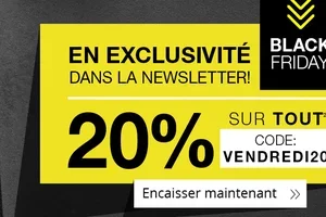 Black Friday: 20% de réduction!