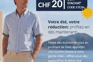 Uniquement aujourd’hui: CHF 20 de réduction estivale! 