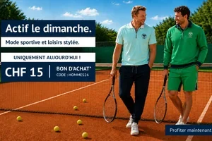 Plus que aujourd’hui : CHF 15 de réduction