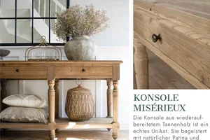 Konsole Misérieux aus Tannenholz: Unser Hingucker für Ihr Zuhause 🤍