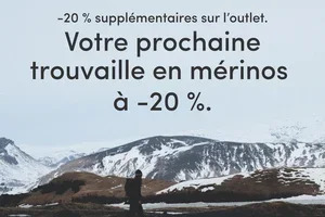 Dès maintenant : -20 % supplémentaires sur l’outlet.