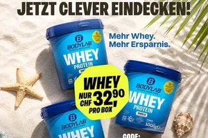 32,90 CHF Whey + 25 % – nur noch heute! 💥